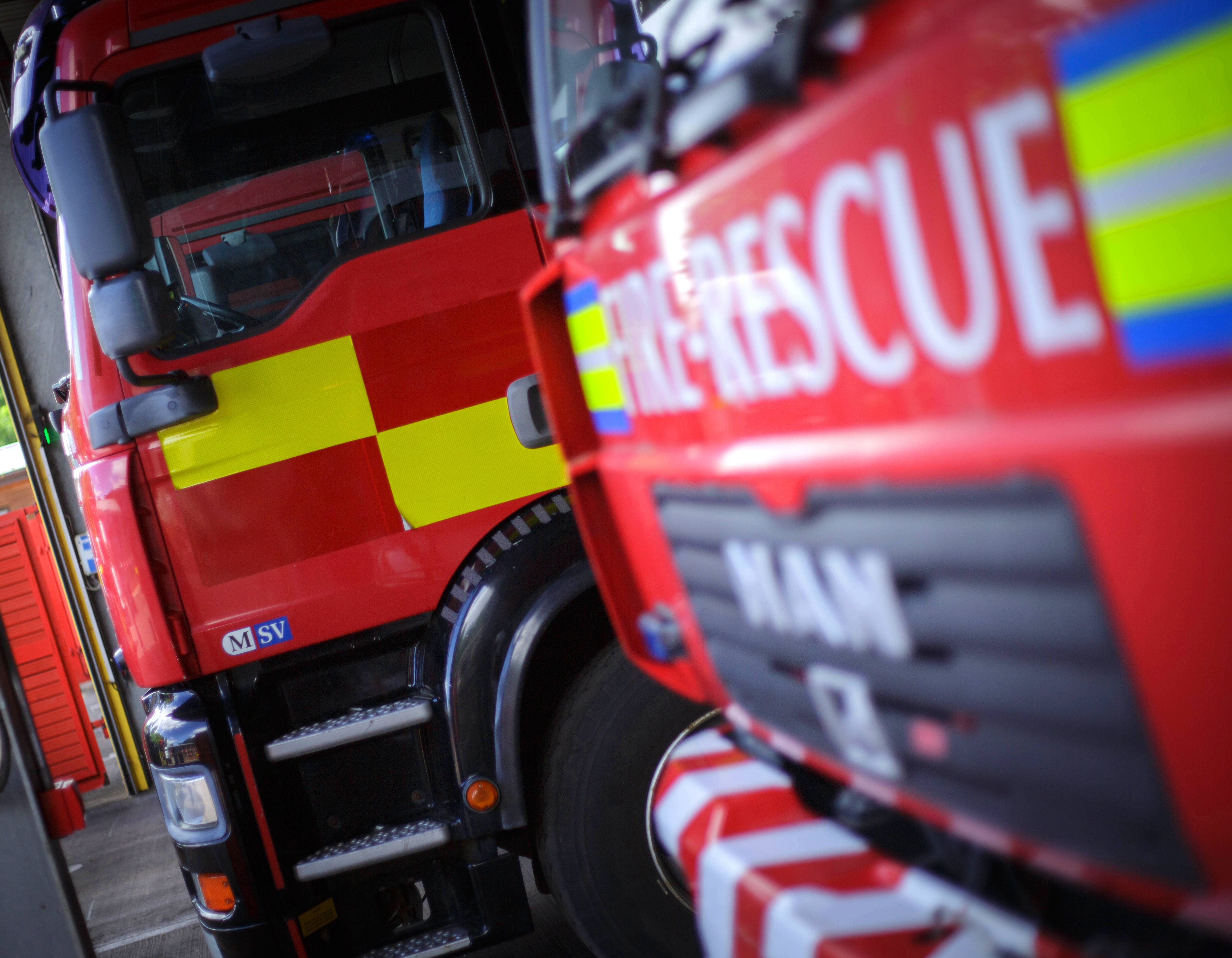 decorative image of the front of a fire engine