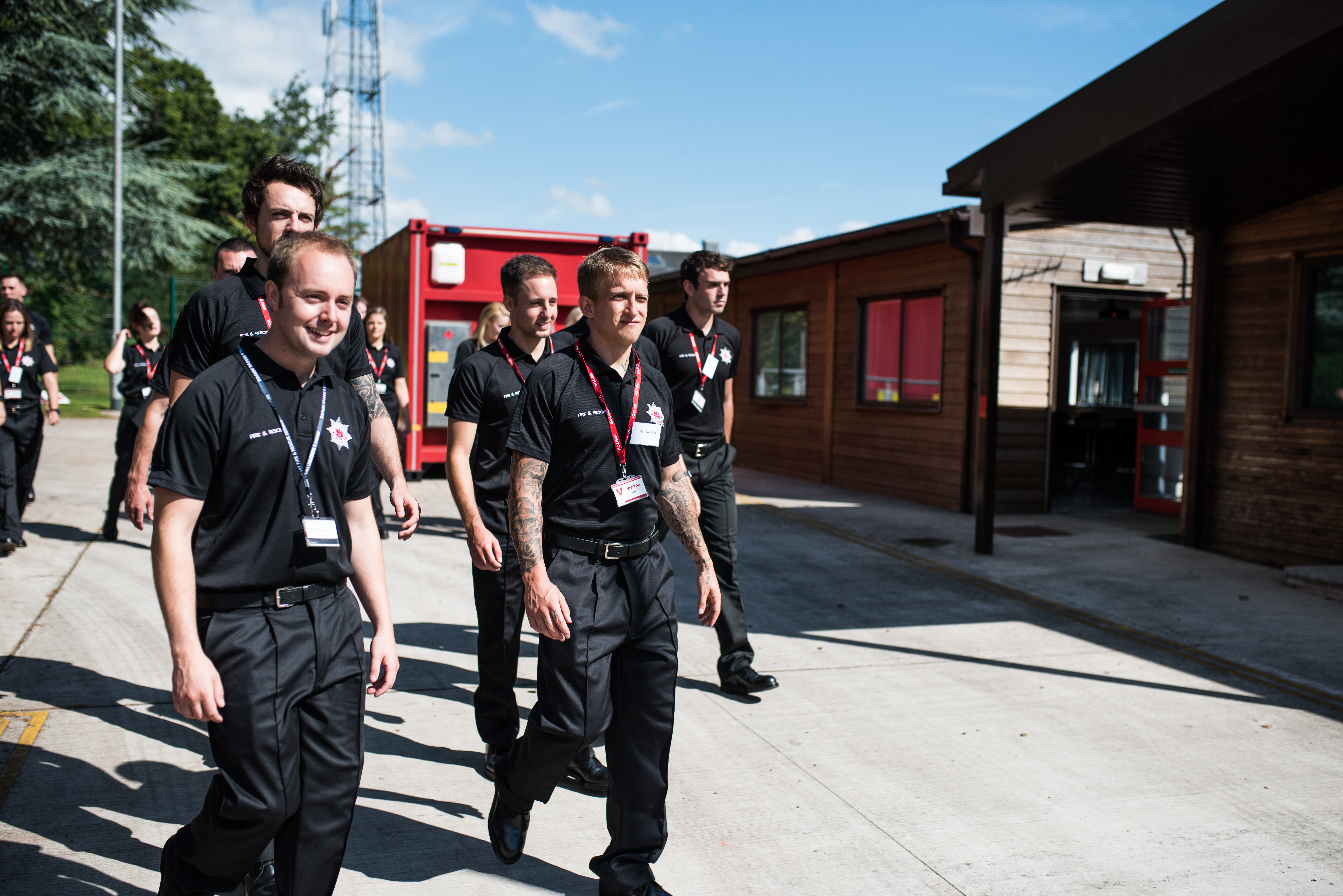 New trainee firefighters