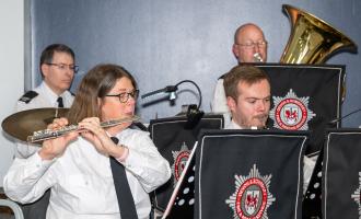 The band playing at the awards presentation evening