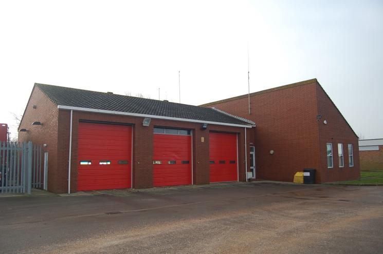 The front of Burnham-on-Sea Fire Station
