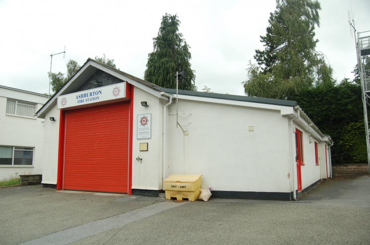 The outside of Ashburton Fire Station