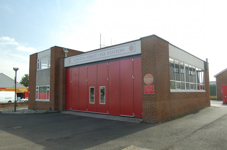 The outside of Newton Abbot Fire Station
