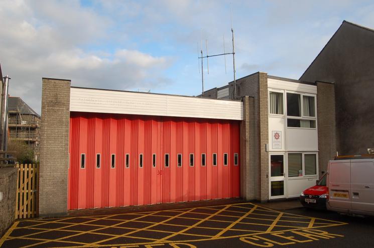 The outside of Lynton Fire Station