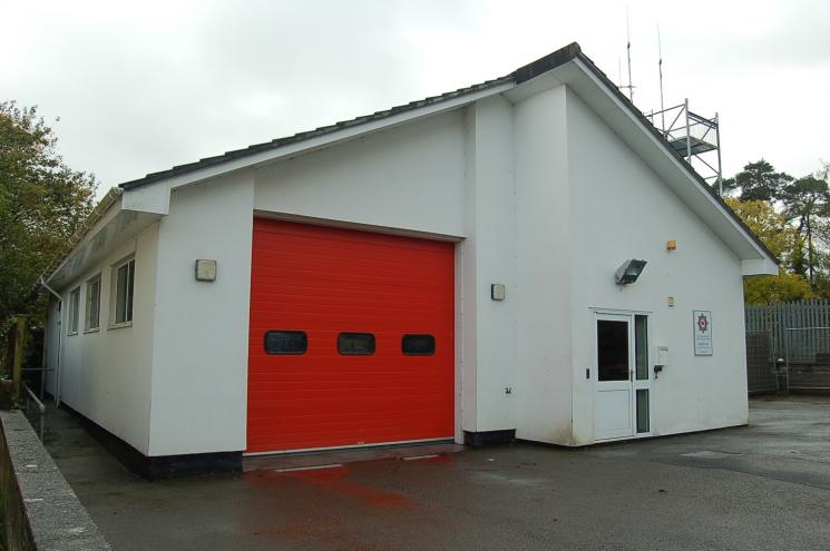 The outside of Bampton Fire Station. 